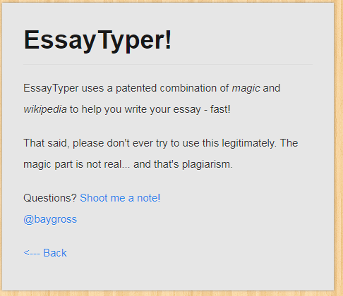 Essay typer plagiarism free