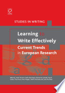 Learning to Write Effectively: Current Trends in European Research