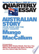 Quarterly Essay 36 Australian Story