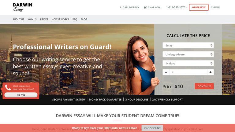 DarwinEssay.net Coupons