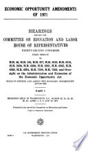 Economic Opportunity Amendments of 1971