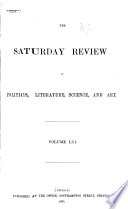 The Saturday Review of Politics, Literature, Science and Art