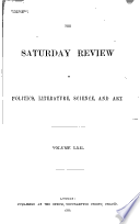 The Saturday Review of Politics, Literature, Science, Art, and Finance