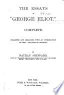 The Essays of "George Eliot."