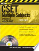 CliffsNotes CSET: Multiple Subjects with CD-ROM, 3rd Edition