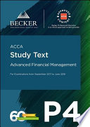 ACCA Approved - P4 Advanced Financial Management (September 2017 to June 2018 exams)