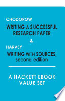 Chodorow: Writing a Successful Research Paper, and, Harvey: Writing with Sources, (2nd Edition)