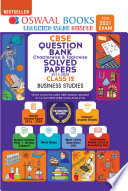 Oswaal CBSE Question Bank Chapterwise & Topicwise Solved Papers Class 12, Business Studies (For 2021 Exam)
