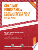 Peterson's Graduate Programs in Business, Education, Health, Information Studies, Law & Social Work 2012