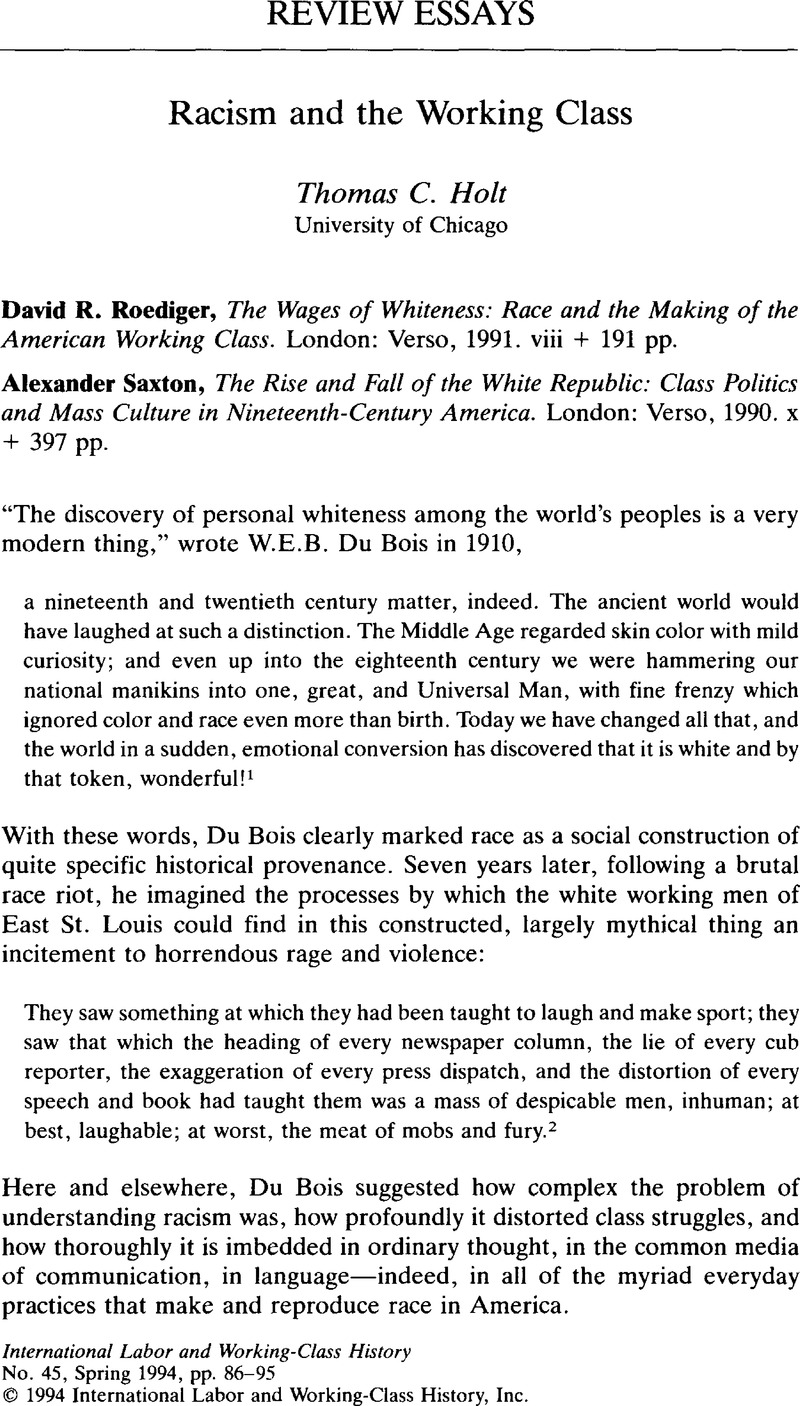 Social Construction of Race Essay