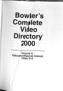 Bowker's Complete Video Directory