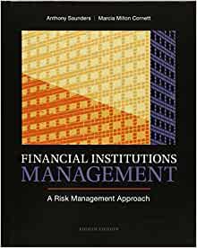 Anthony saunders financial institutions management study guide