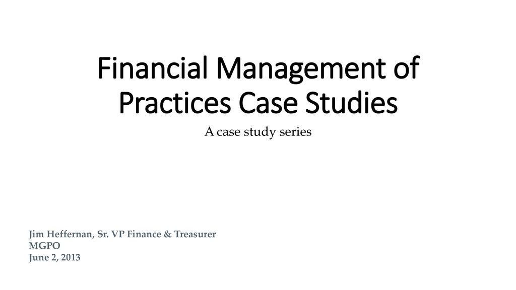 Financial management case study ppt