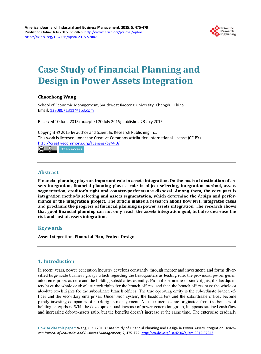 Financial management case study pdf