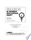 Resources in Women's Educational Equity: Special Issue