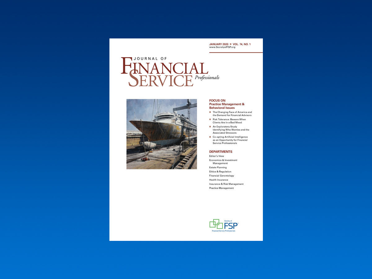 Practice management study financial advisors