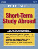 Short-Term Study Abroad 2007