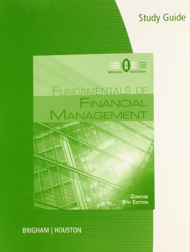 Fundamentals of financial management study guide pdf