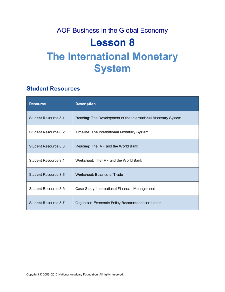 In line case study international financial management
