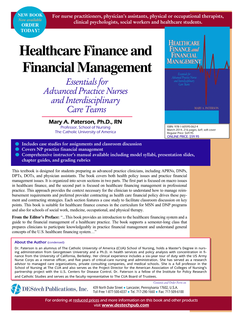 Financial management in nursing case study