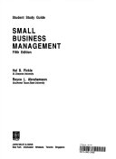 Small Business Management, Study Guide